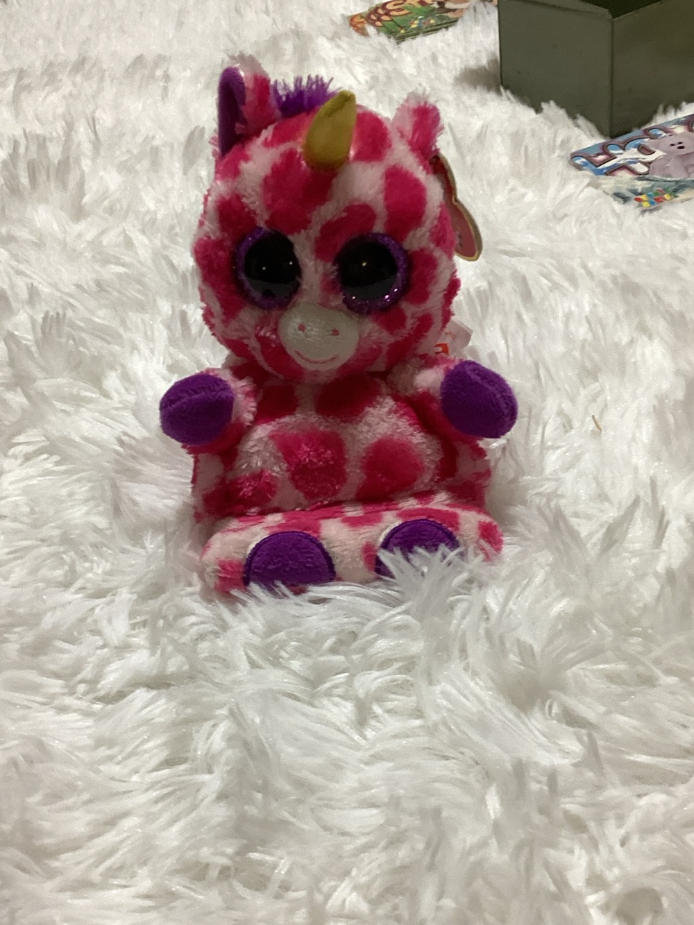 Ty beanie boo unicorn phone holder